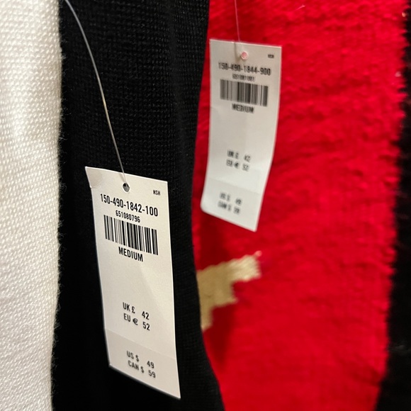 Abercrombie 2 racerback black & white fine gauge knit bodysuits size medium. NWT - Picture 7 of 12